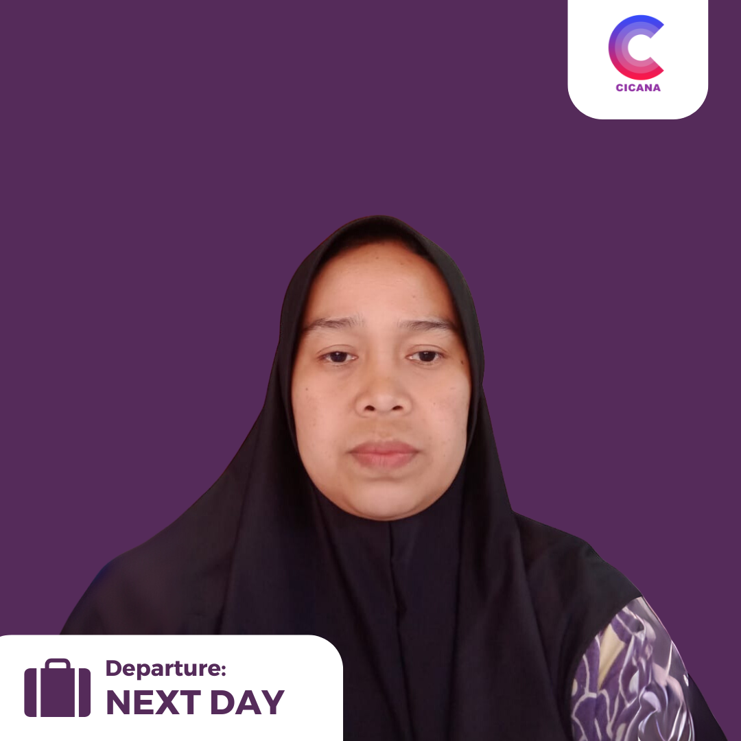 Juhayah, 39 tahun, Asal Lebak, Babysitter, Pengalaman 6tahun, Gaji 3.0jt (Gaji belum termasuk uang cuti)