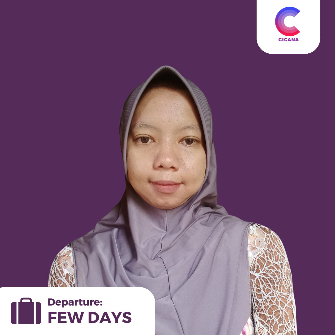 Arnita Saptarini, 32 tahun, Asal Banyumas, Babysitter, Pengalaman 3tahun, Gaji 3.0 Juta (Gaji belum termasuk uang cuti), Mudik 1 tahun sekali
