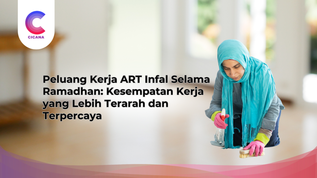 Asisten rumah tangga menyiapkan hidangan berbuka puasa untuk keluarga sebagai bagian dari pekerjaan ART infal selama Ramadhan